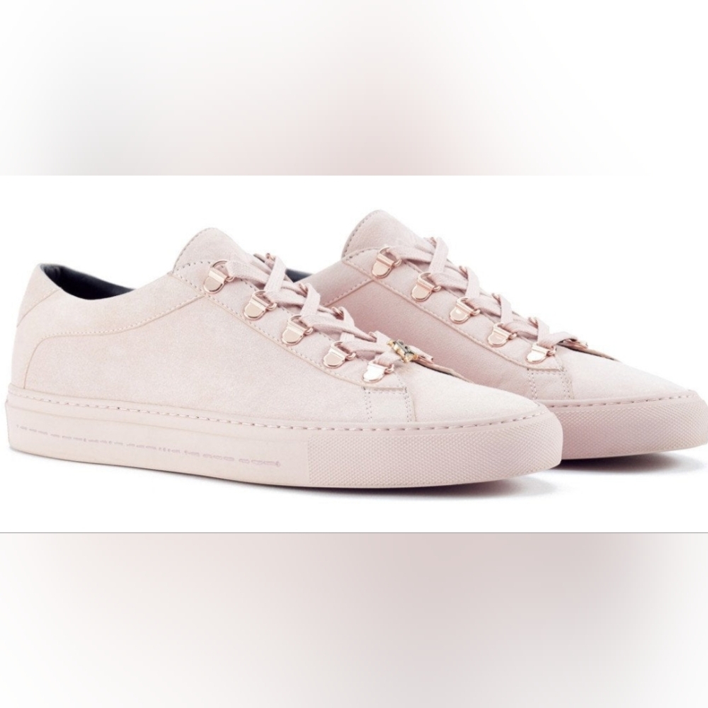 KOIO X Jonboy Pink Leather Suede Sneakers